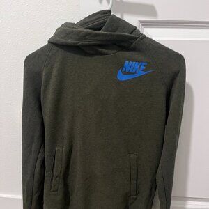 Nike Hoodie – Olive Green – Classic Swoosh – Size Small